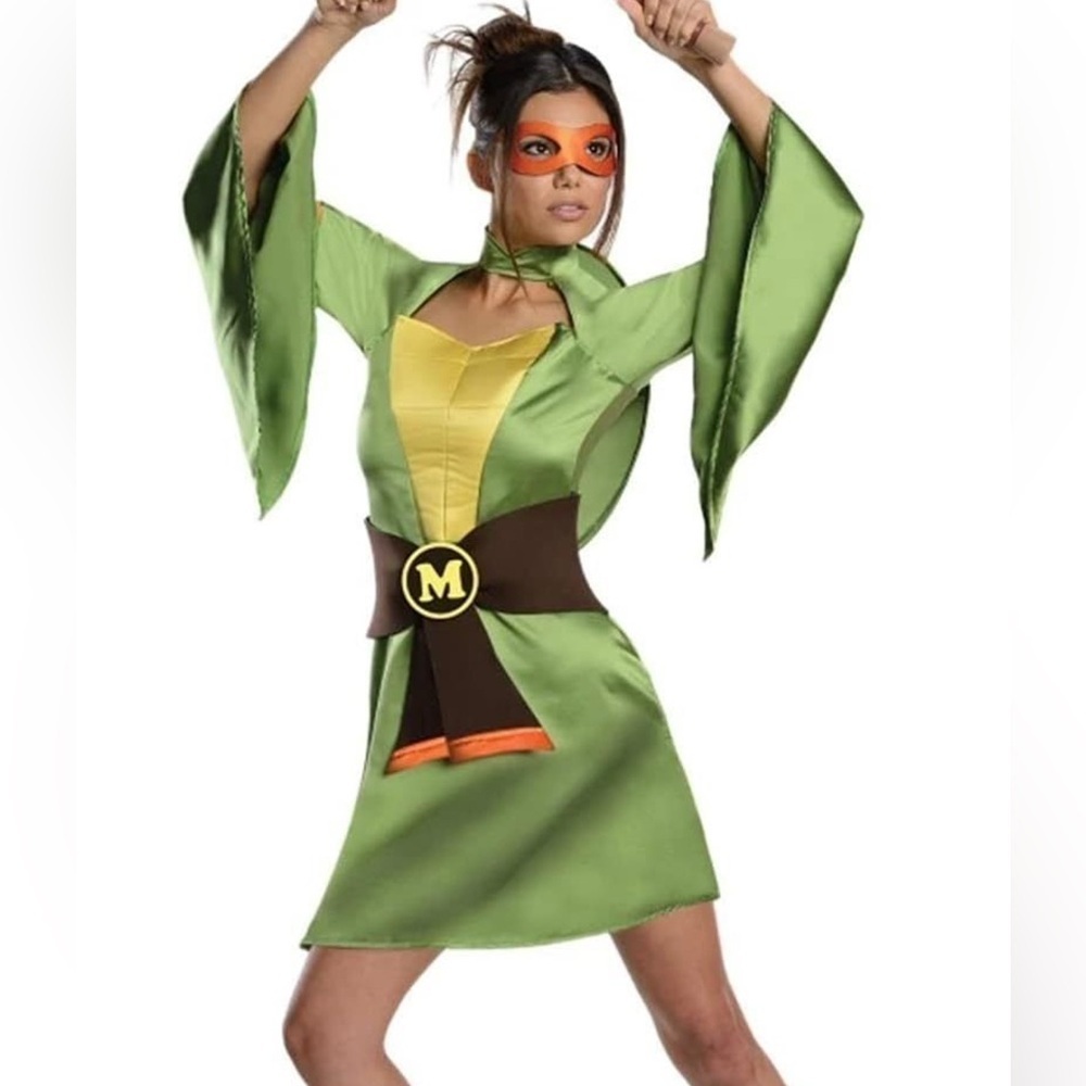 Nickelodeon Green and Yellow Mini Dress